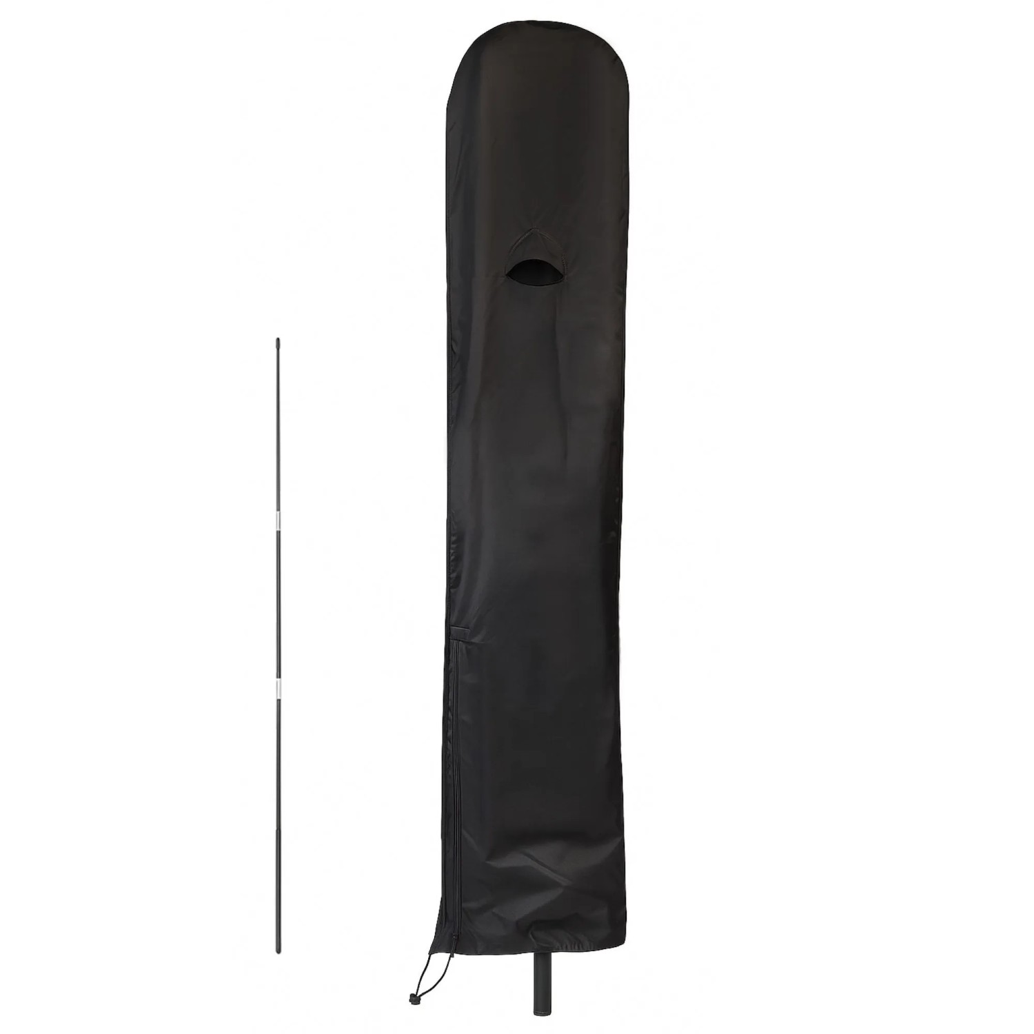 osoltus Schutzhaube für Ampelschirm mit Stab Sonnenschirm 3x3m 3x4m 350 cm Schwarz