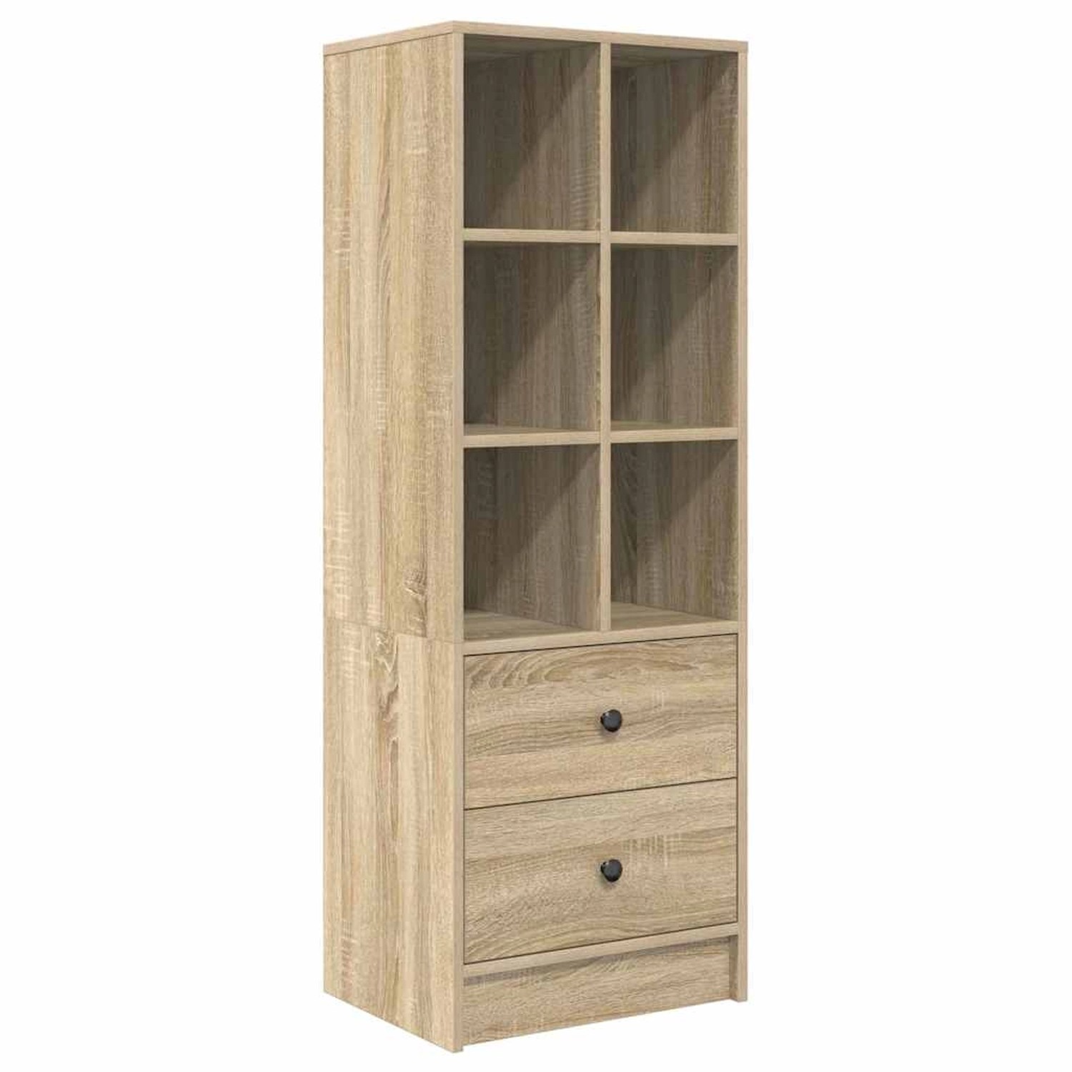 vidaXL Highboard Sonoma Eiche 45,5 x 34 x 127 cm Holzwerkstoff 869364 günstig online kaufen