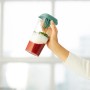 Rotho Küchenhelfer Loft, 1 l, transparent/grün, 5-in-1 Shaker zum Mixen, Abmessen und Pressen.