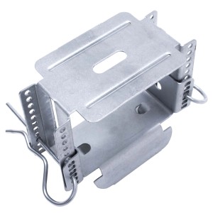 Justierbarer Protektor Direktabhänger 50x59-108mm aus Stahl für CD Profil 60/27 zur Deckenmontage.