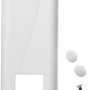 Schellenberg Gurtwickler Abdeckplatte Duo Maxi, 160mm, weiß, mit Schrauben und Abdeckkappen für Rollladen.