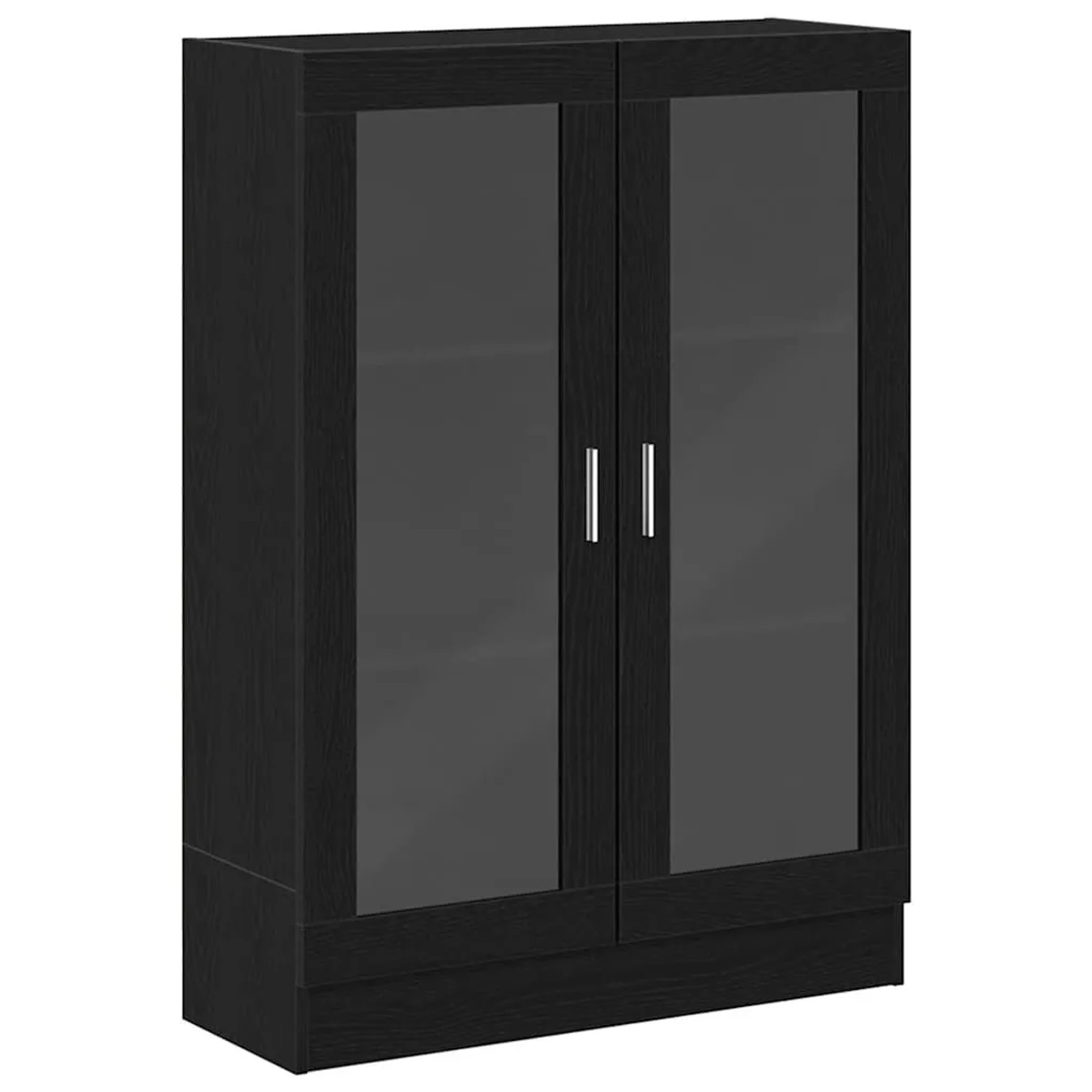 vidaXL Bücherschrank Schwarz Eichen-Optik 82,5x30,5x115 cm 862021