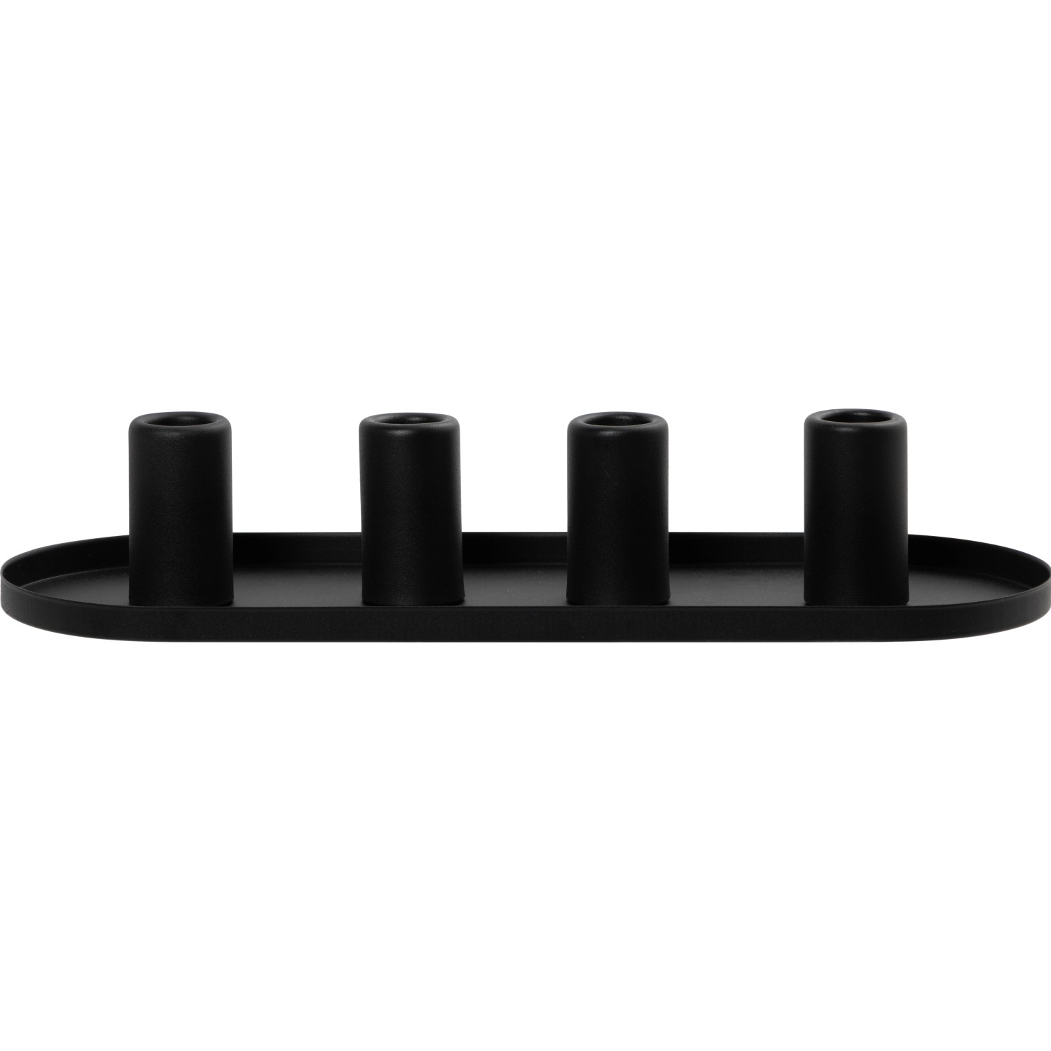Kerzenhalter Eisen 34 cm x 11,5 cm x 6 cm Schwarz