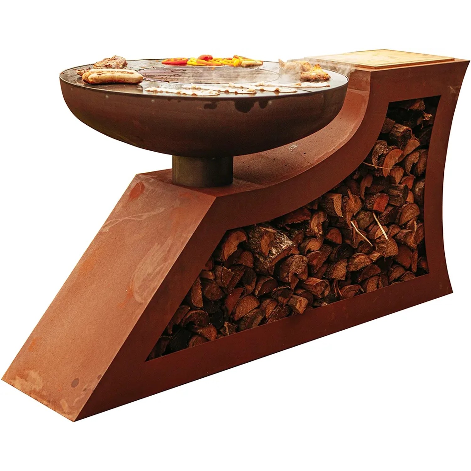 Ferrum Art Design Feuerstelle L-Form Rost