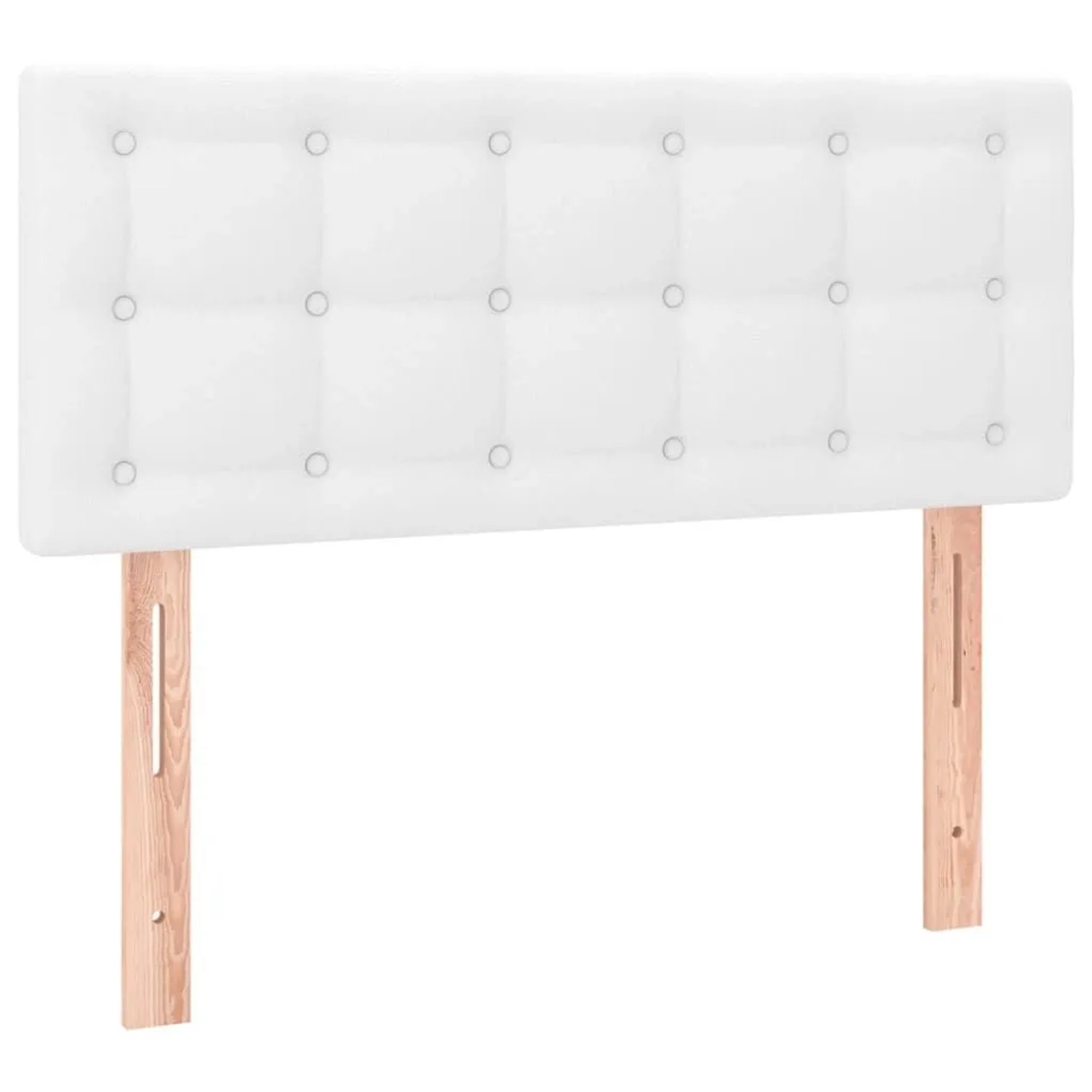vidaXL Kopfteil Weiß 90x5x78/88 cm Kunstleder 346425