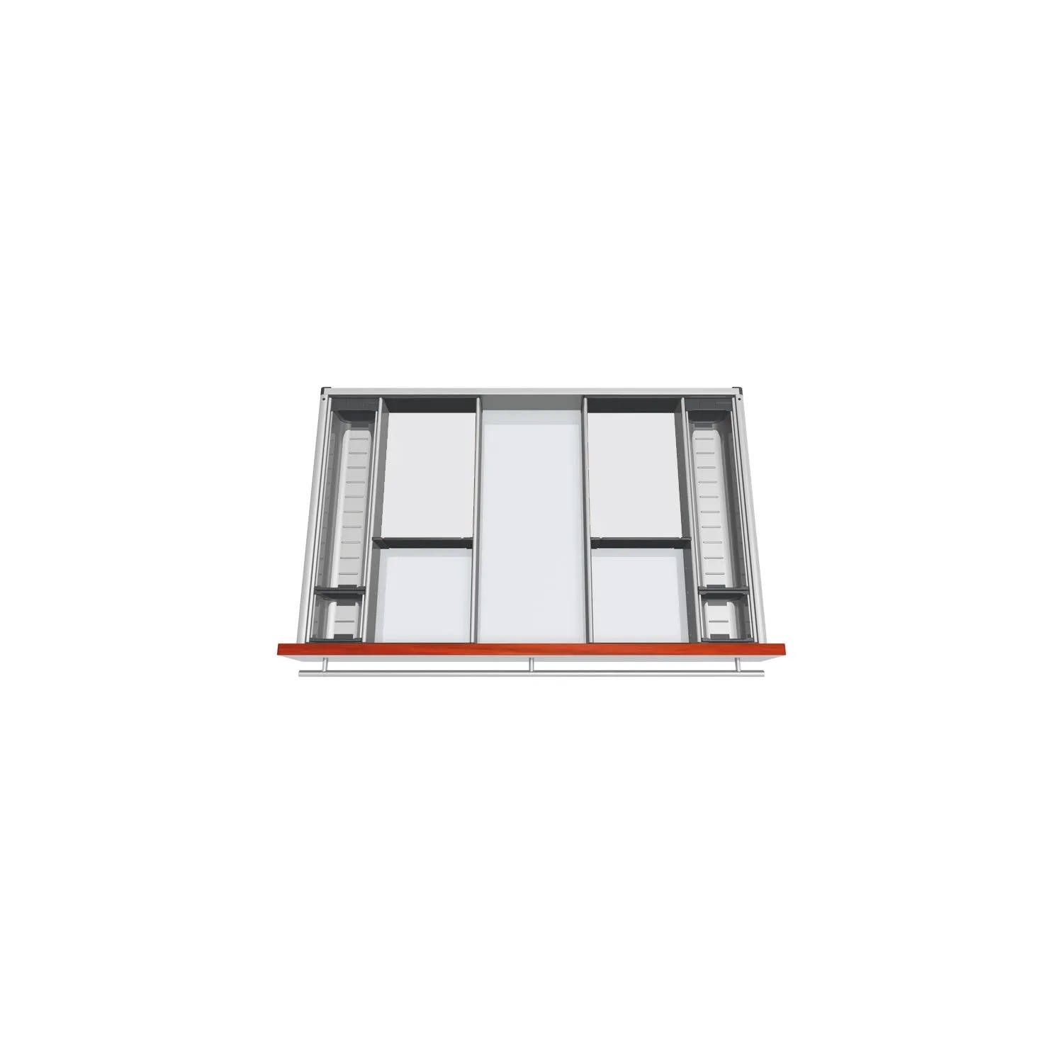 Blum Besteckeinsatz Orga-Line Facheinteilungs-Set Korpusbreite 800-899 mm Nennlänge 550 mm Grau