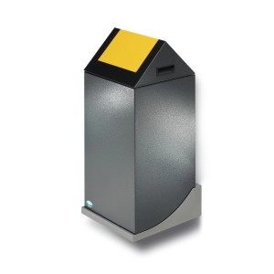 PROREGAL Wandhalterung Für Wertstoffsammler 1 Fach Zubehör Verzinkter Stahl Silber