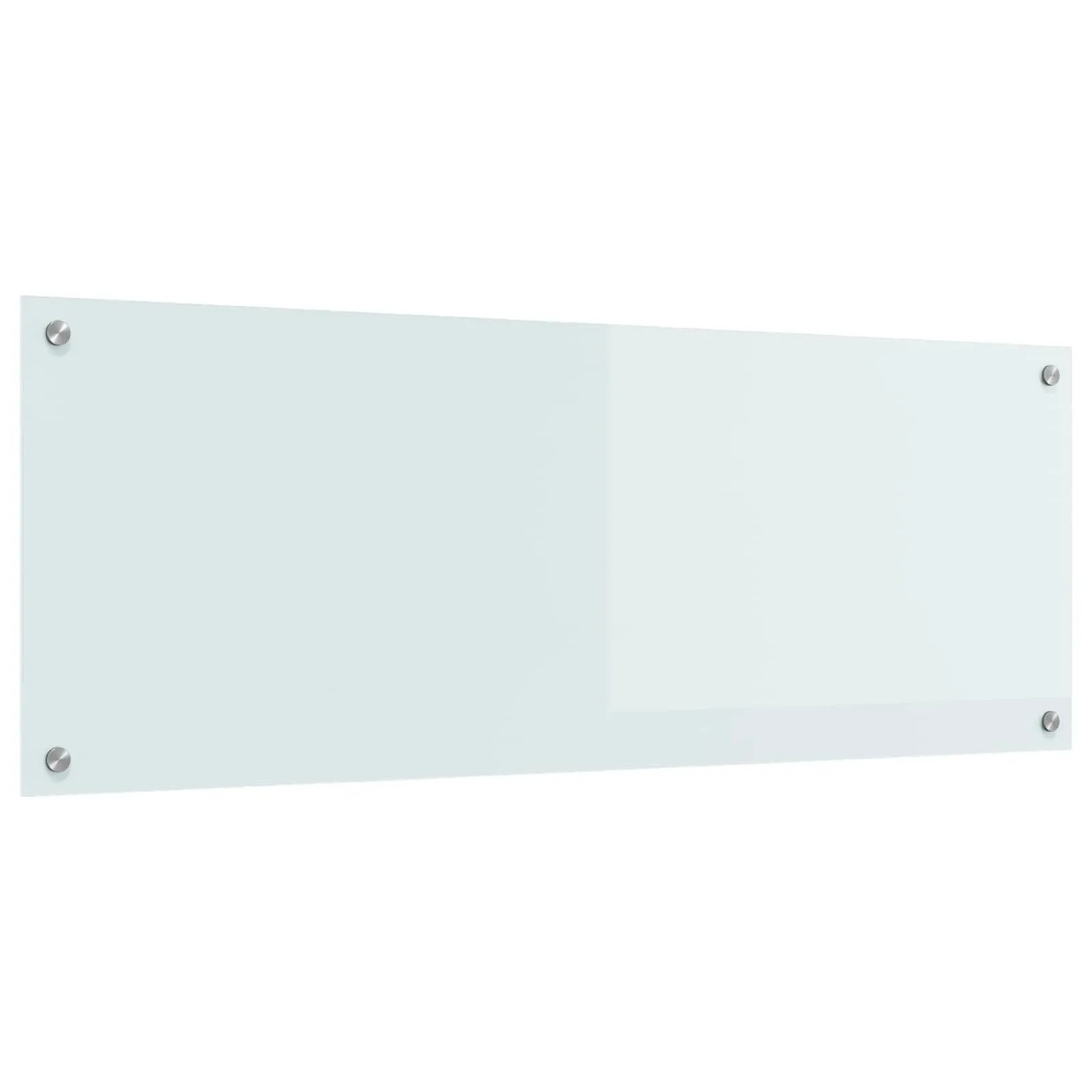 vidaXL Küchenrückwand Weiß 110 x 40 cm Gehärtetes Glas 42001286