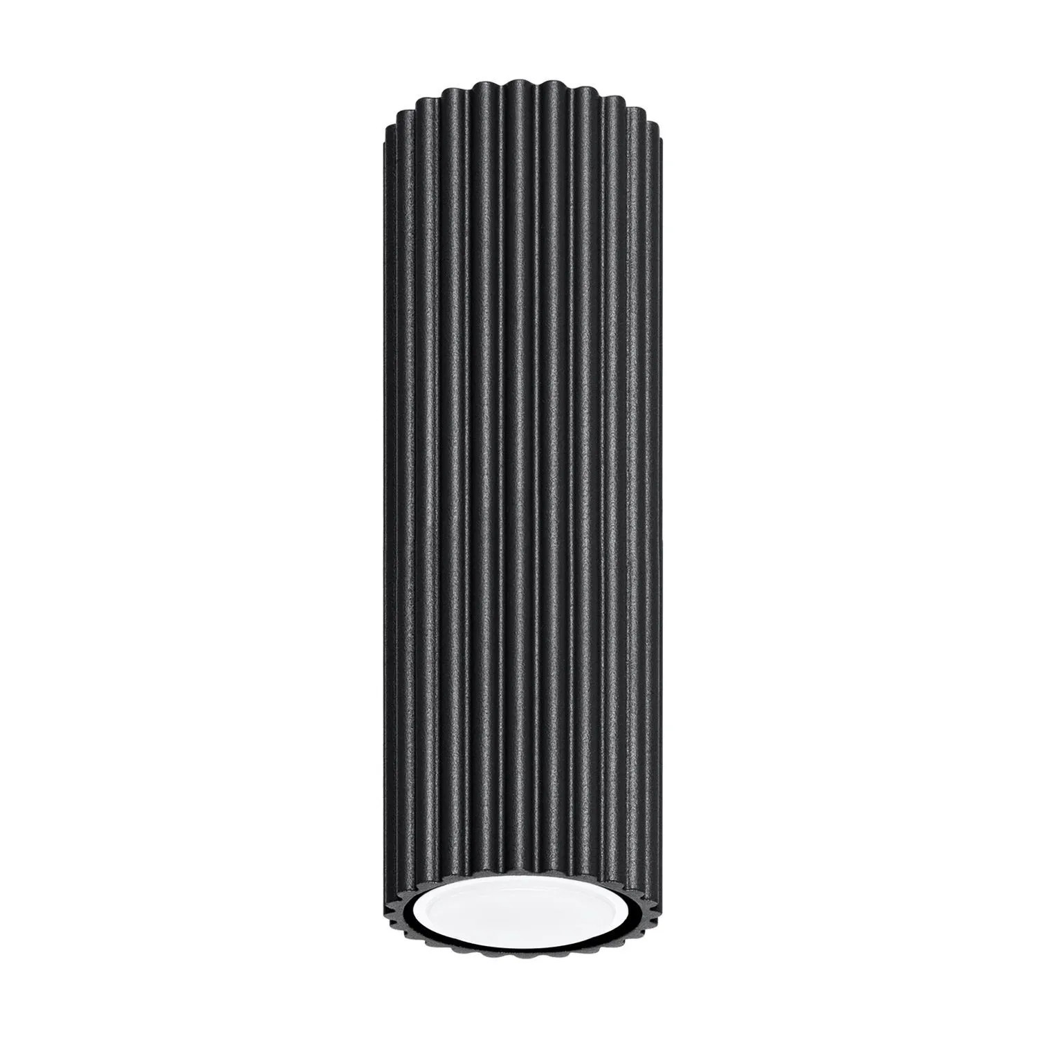 Licht-Erlebnisse Deckenleuchte Aluminium GU10 Schwarz Ø 6,5 CM Rund Aufputz Modern