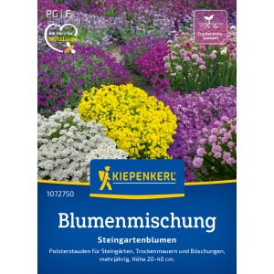 Kiepenkerl Blumenmischung Steingartenblumen, mehrjährige Staudenmischung für Steingärten in verschiedenen Farben.