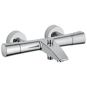 Kludi ZENTA SL Thermostat-Wannenarmatur in Chrom, Wandmontage.