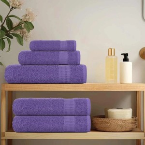 vidaXL Saunatücher 4 Stk Lila 80x200 cm 360 g/m² 100% Baumwolle 136888