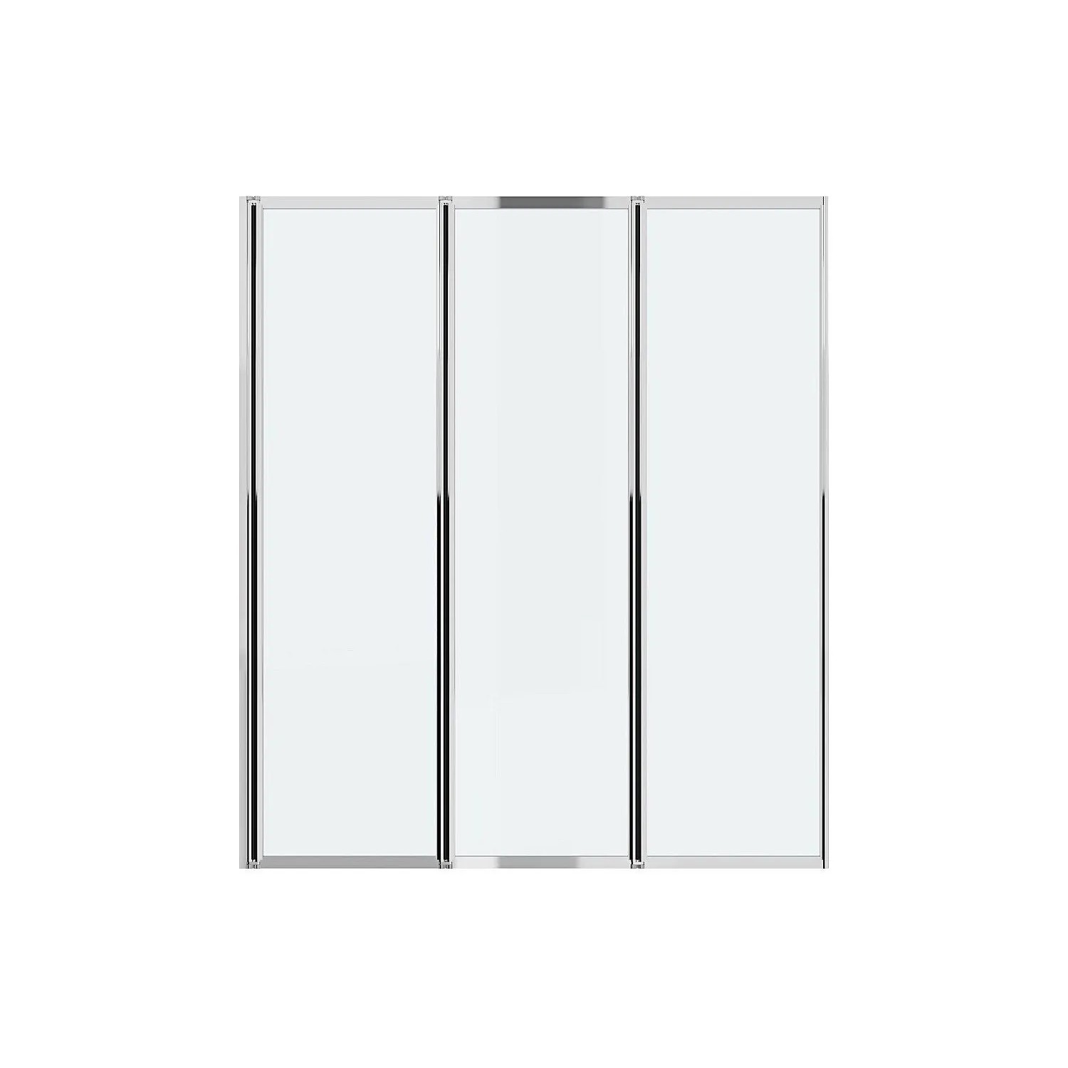 Vente-unique Duschabtrennung District Silberfarben 120 cm