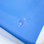 Detailaufnahme: Blau-weißes Bestway Poolschwimmer Rennauto mit Ventil.