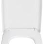 Weißer Wenko WC-Sitz Exclusive für Geberit Renova Nr. 1 Plan, Duroplast mit Absenkautomatik.