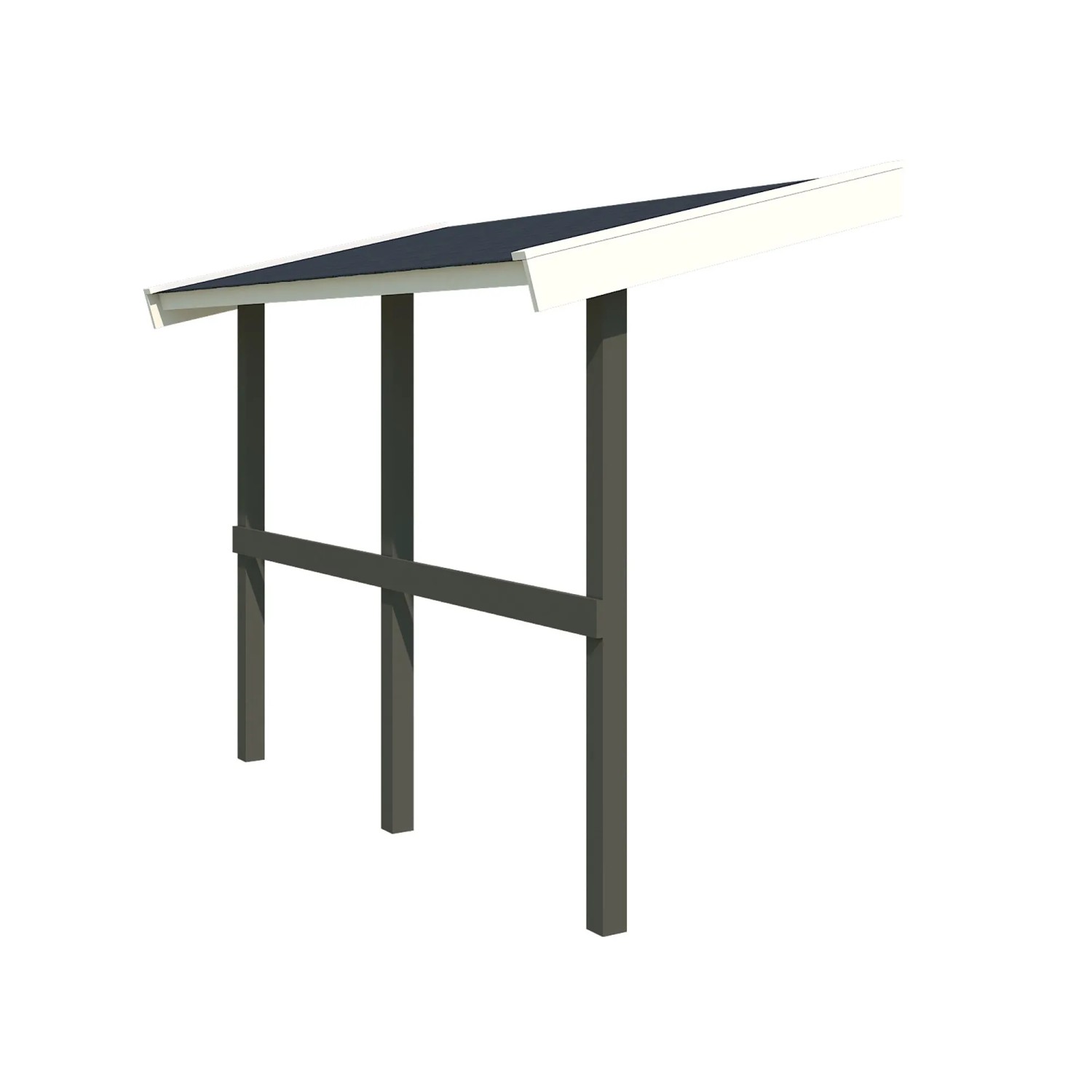 Lasita Schleppdach 90 cm x 240 cm Grau-Grün