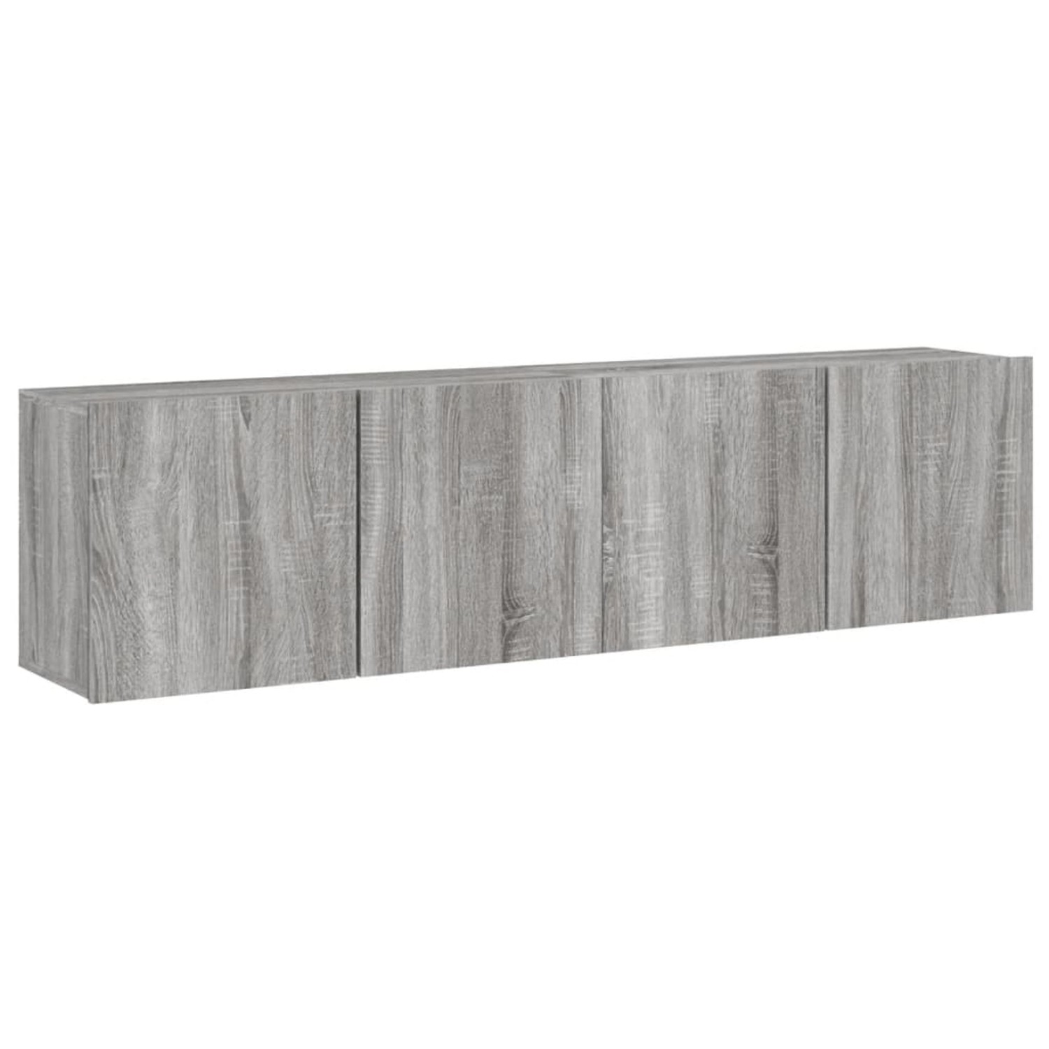 vidaXL TV-Wandschränke 2 Stk Grau Sonoma 80x30x41 cm 836963 günstig online kaufen