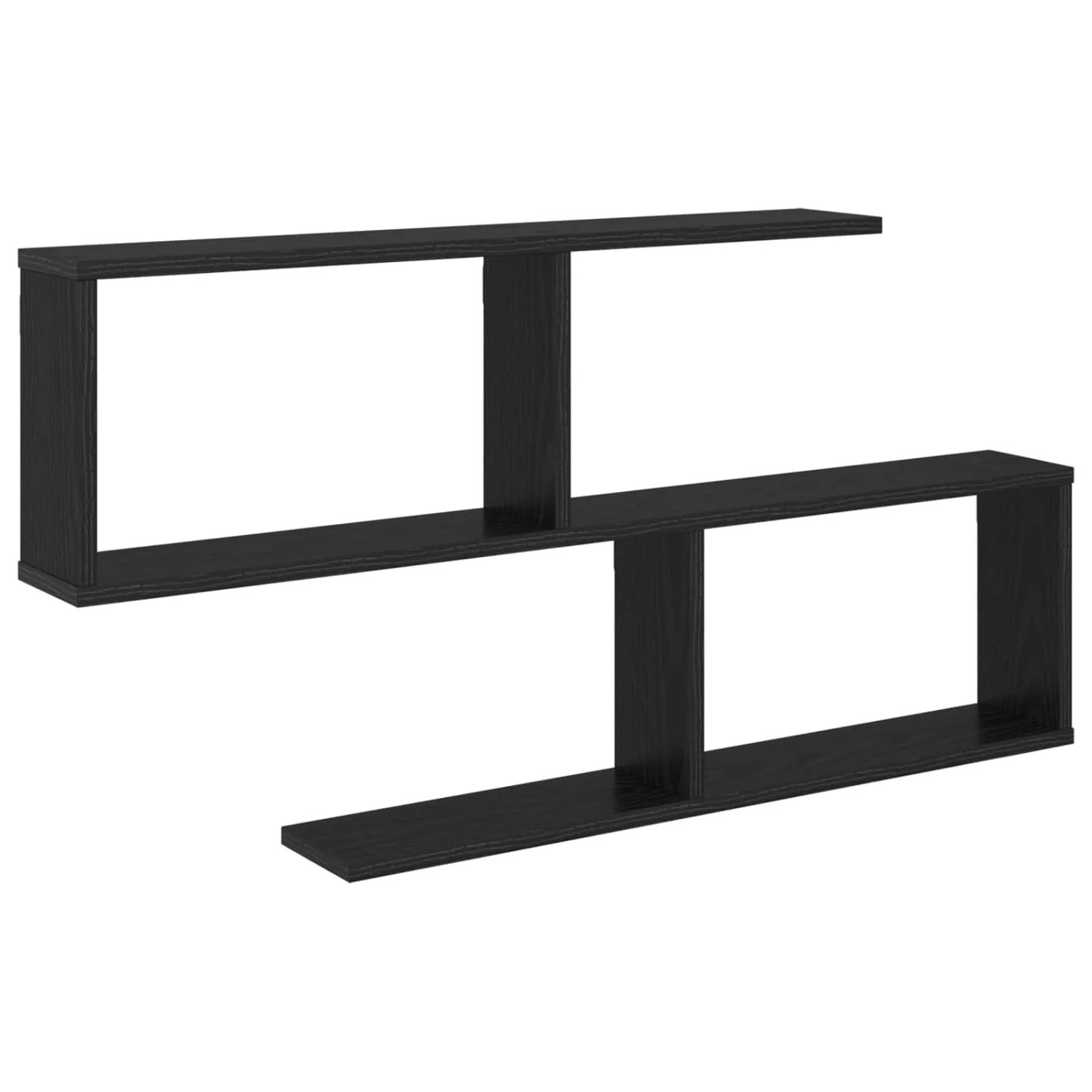 vidaXL Wandregal Schwarz Eichen-Optik 100 x 12 x 50,5 cm Holzwerkstoff 8012269