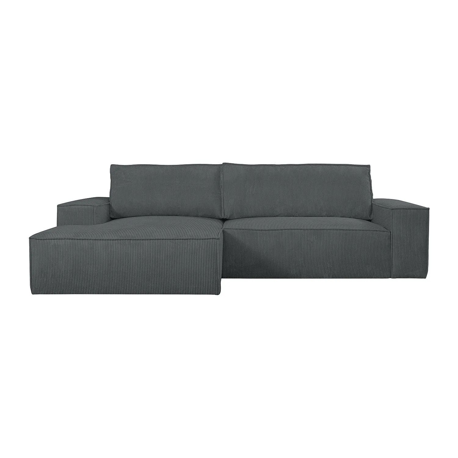 Vente-unique Schlafsofa Amelia Anthrazitgrau 267 cm