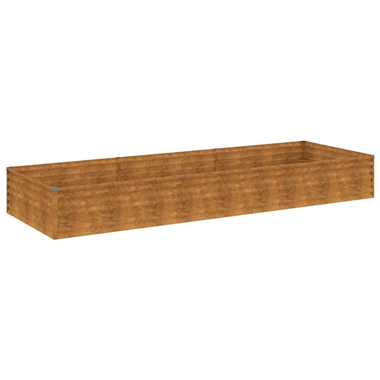 DELUKE Hochbeet Aus Cortenstahl AKSEL Unten Offen Hochbeet Metall Pflanzenbeet Metall Metall Blumenbeet Gemüsebeet 291x100x36cm