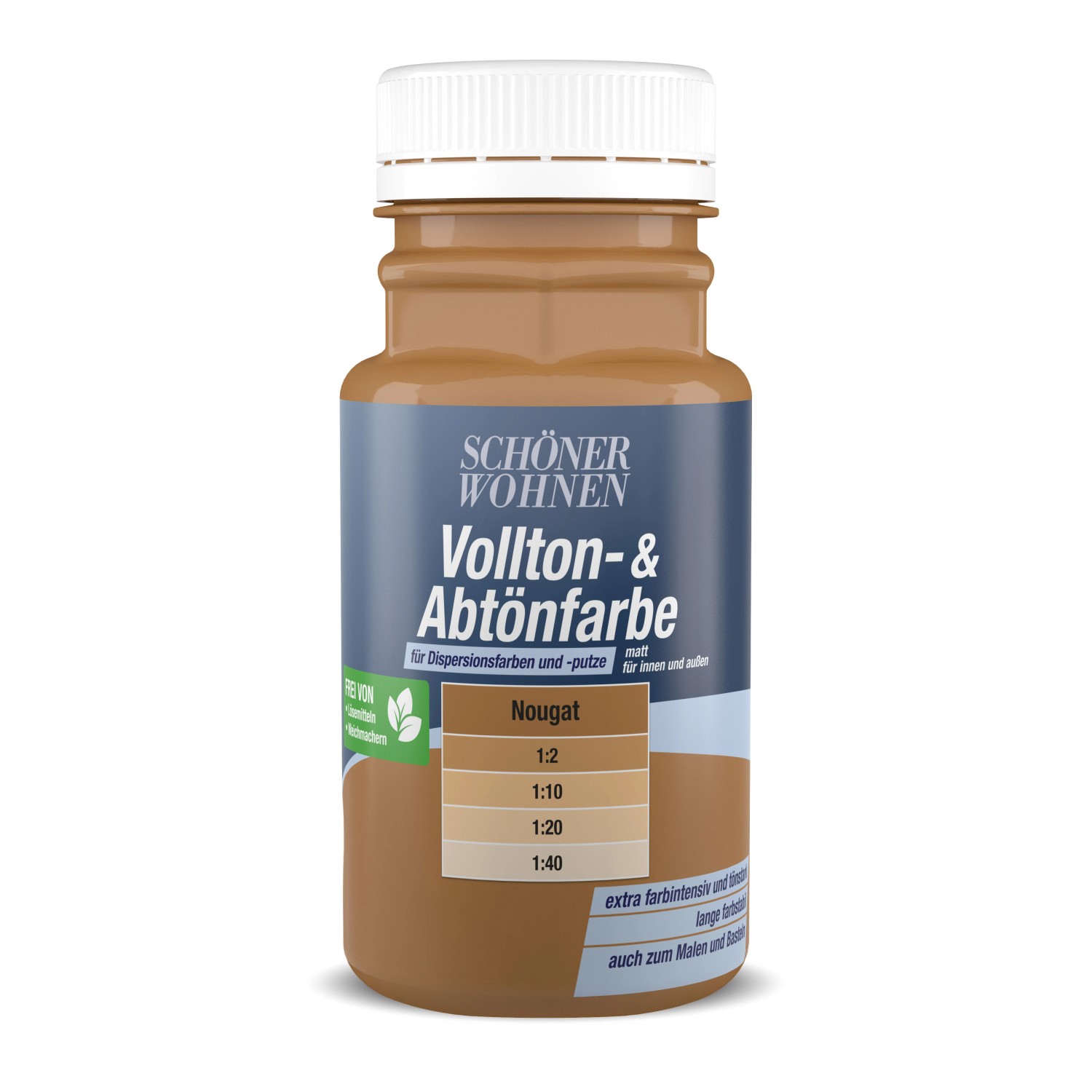 Schöner Wohnen Vollton- und Abtönfarbe Nougat Matt 125 ml
