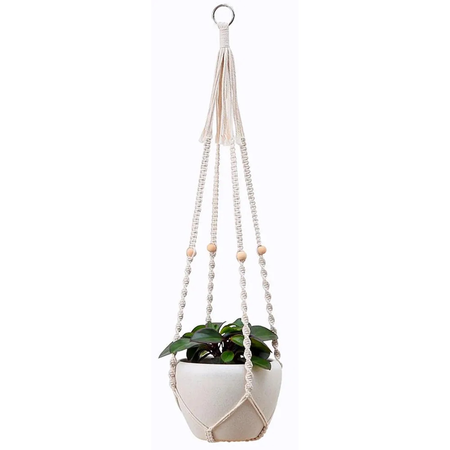 Makramee Hängeampel Baumwolle Natur 80 cm kaufen bei OBI
