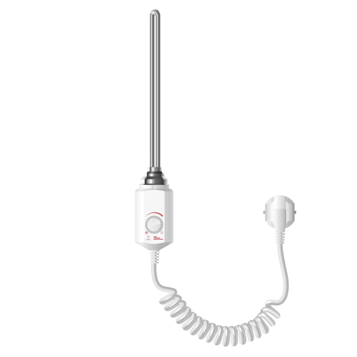 ECD Germany Heizstab 600W mit Thermostat Elektronischer für Badheizkörper günstig online kaufen