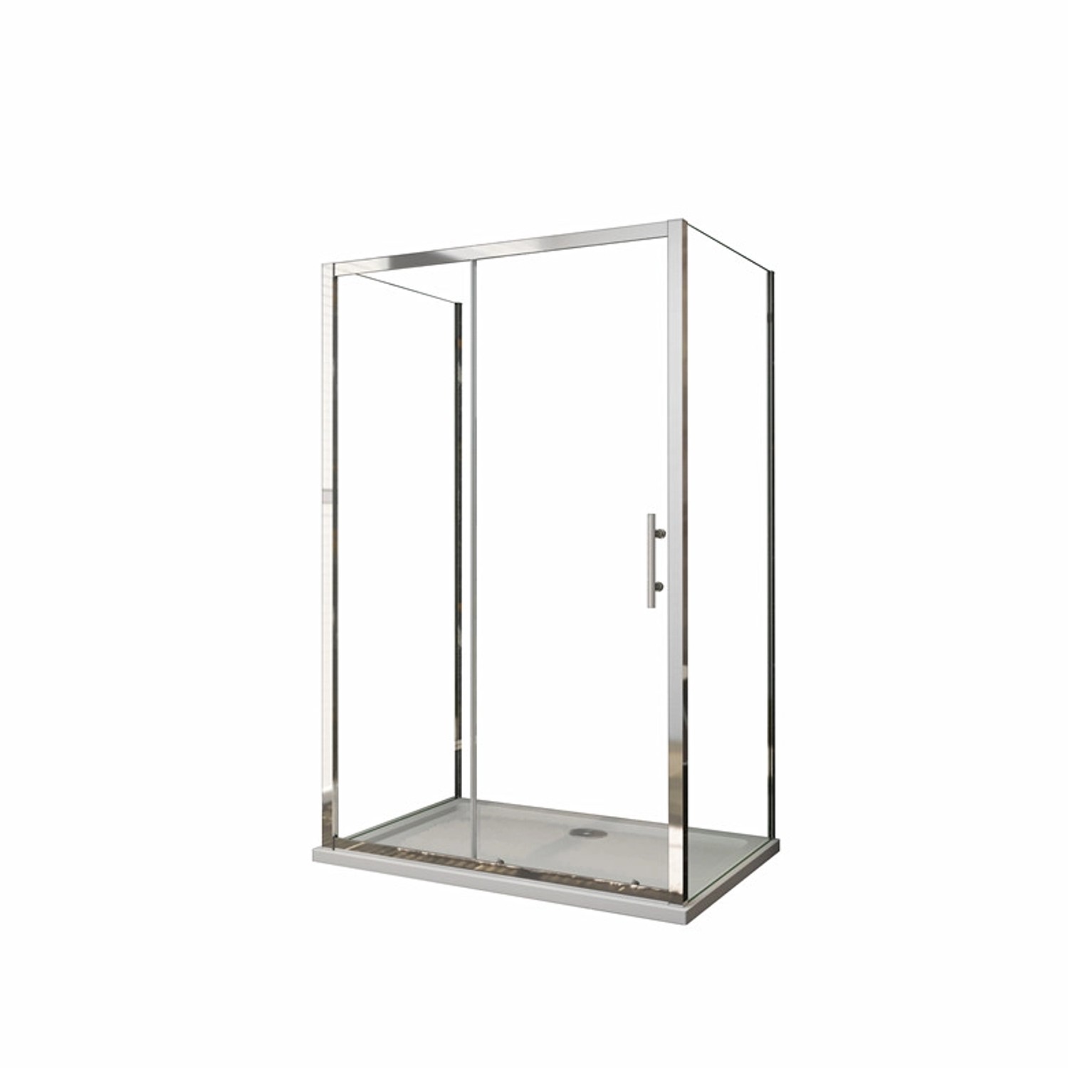 Duschparadies U-Duschkabine 70 x 140 x 70 cm U-Kabine Höhe 190cm Schiebetür günstig online kaufen