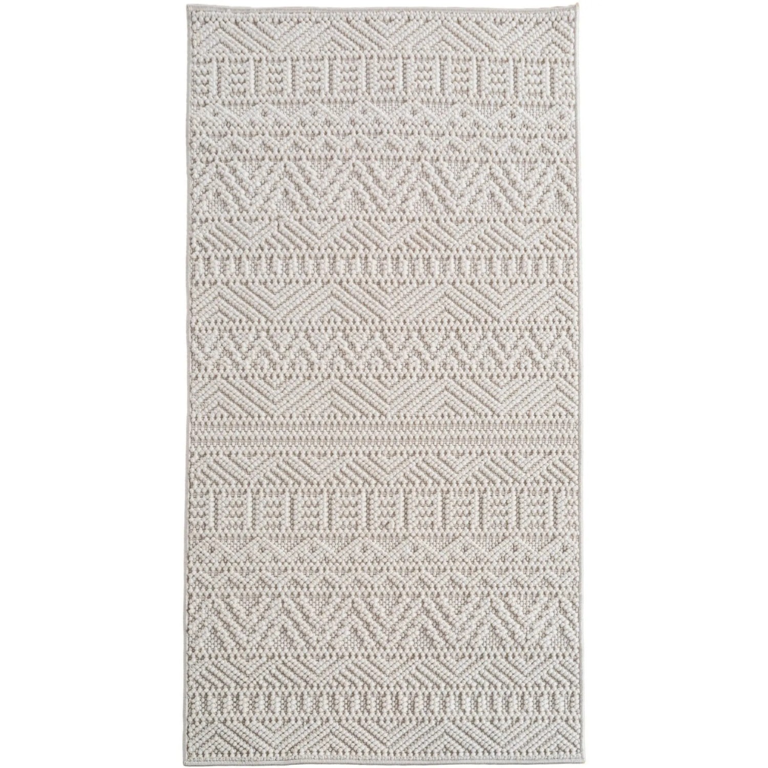 Ayyildiz Flachgewebeteppich Helix 2202 Creme 80 cm x 150 cm