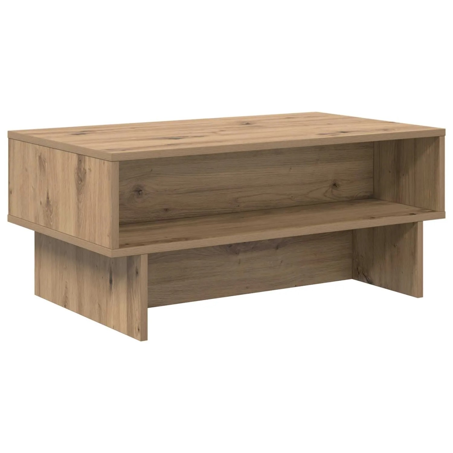 vidaXL Couchtisch Artisan-Eiche 80 x 46 x 35 cm Holzwerkstoff 8000227 günstig online kaufen