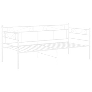 Weißes Metall Schlafsofa Bettgestell 90x200 cm für Betten & Schlafen.