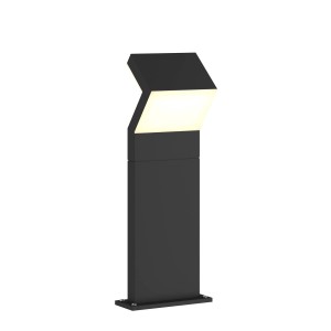 Moderne, schwarze Arcchio LED Außenleuchte Havin aus Aluminium, 60cm hoch, warmweißes Licht.