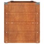 DELUKE Hochbeet Aus Cortenstahl ISAK Unten Offen Hochbeet Metall Pflanzenbeet Gartenbeet Metall Blumenbeet Gemüsebeet 100x40x45cm_5