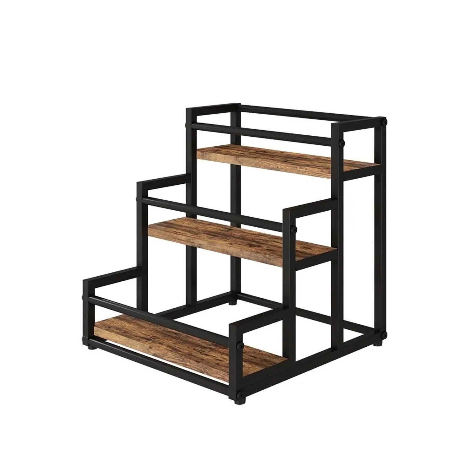 Vicco Küchenregal Fyrk Eiche Rustikal 33x34 cm mit 3 Offenen Fächern