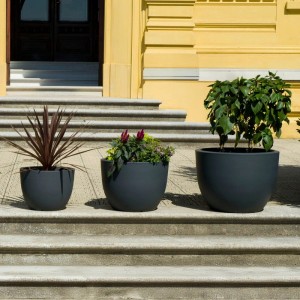 VidaAtHome.de Pflanzkübel MILANO ø 40cm Anthrazit