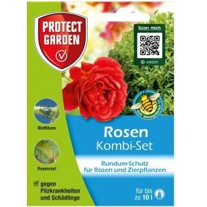Protect Garden Rosen Kombi-Set: Schutz vor Pilzbefall und Schädlingen für Rosen und Zierpflanzen.