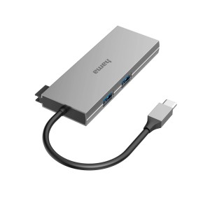Hama USB-C-Hub Multiport 6 Ports 2 x USB-A 1 x USB-C / HDMI / SD / microSD