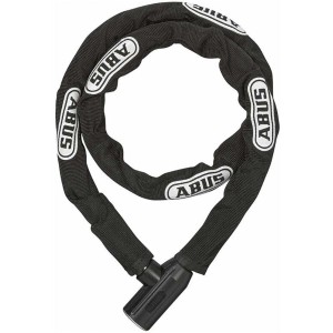 Abus Kettenschloss AC Lock 6303: Robustes Fahrradschloss mit Textilschlauch und Aufbohrschutz.