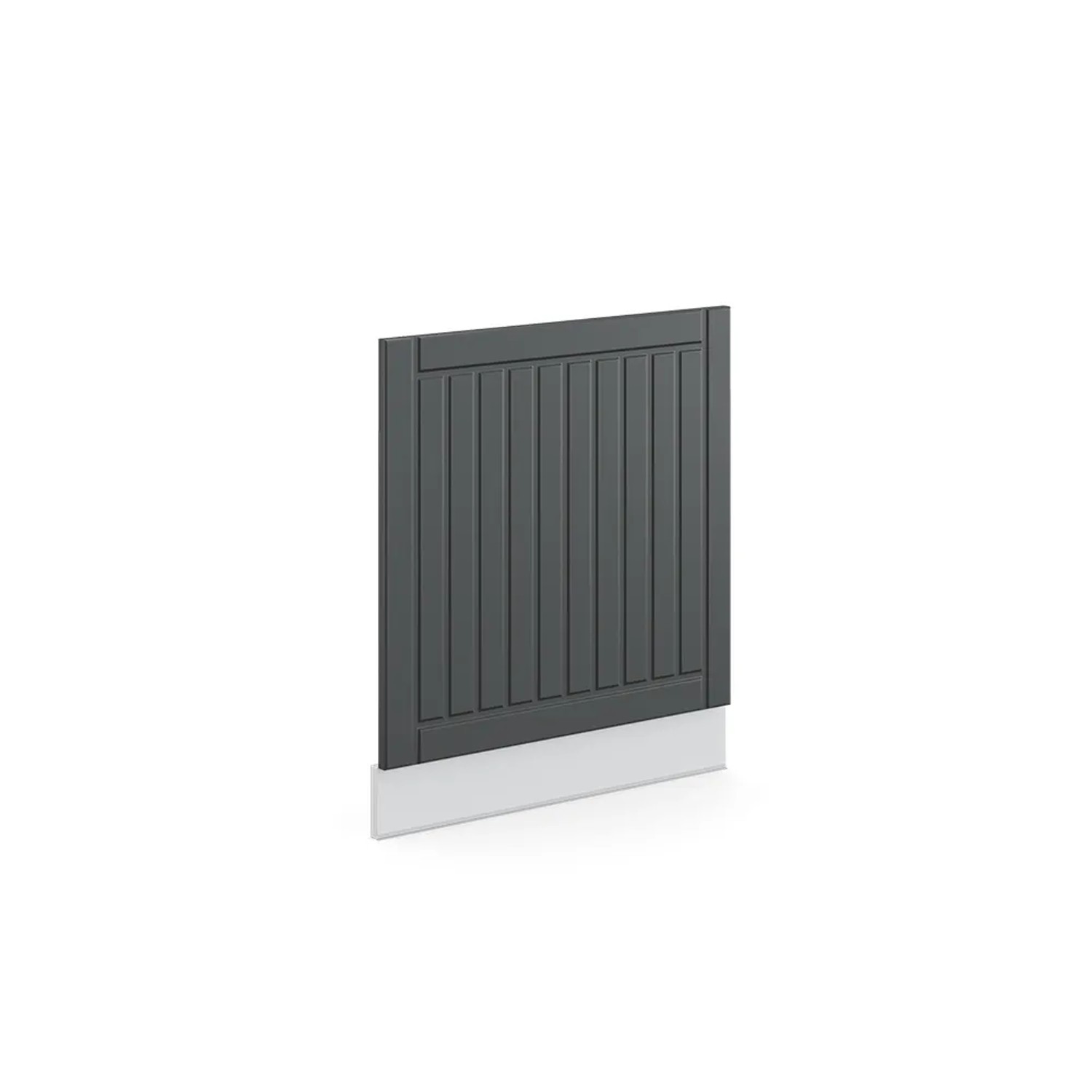 Vicco Frontblende Fame-Line Anthrazit Landhaus/Weiß 60 cm ohne Arbeitsplatte
