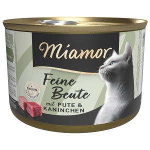 Miamor Katzen-Nassfutter Feine Beute Pute & Kaninchen 185 g