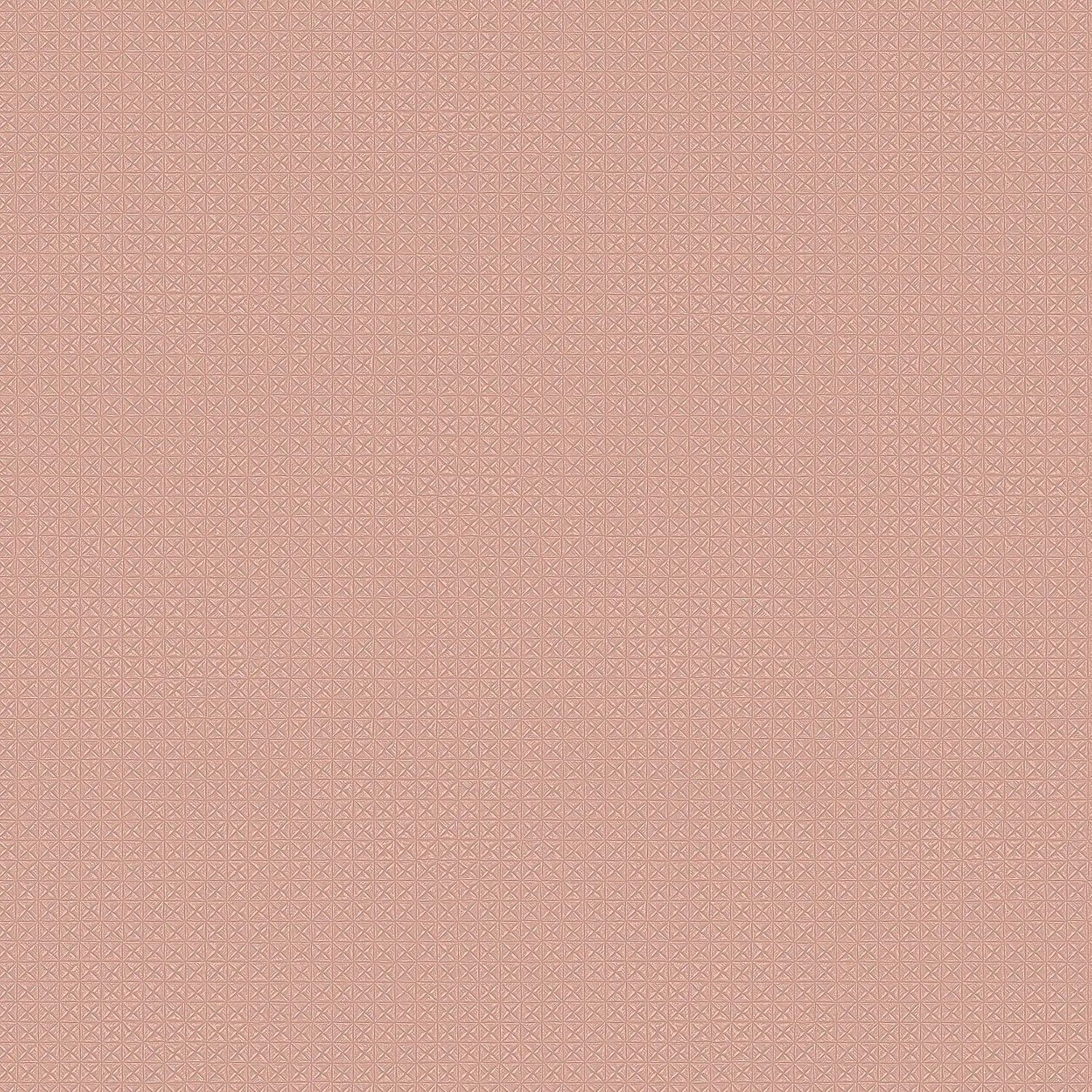 PROFHOME Gr322406-Di Struktur Tapete Geometrisch Rosa Lachs-Rot Alt-Rosa 0,53 m x 10,05 m  5,33 m2