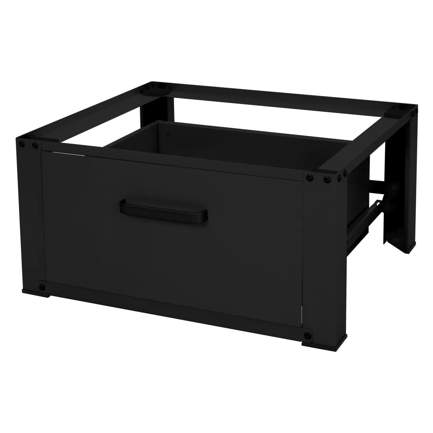 ML-Design Waschmaschinen Untergestell Schublade 63x54cm Schwarz Weiß