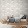 A.S. Creation Vliestapete Waldtiere in Braun-Creme im Kinderzimmer.