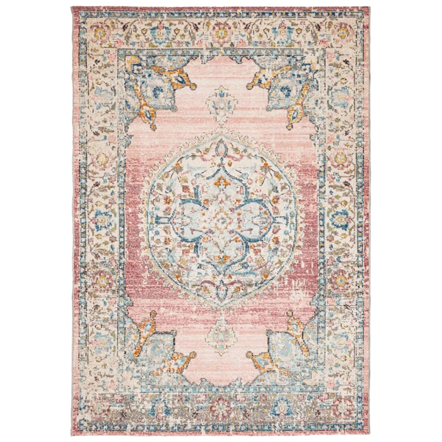 vidaXL Teppich Arbizu Indoor Und Outdoor Vintagedesign 140x200 Cm 1933620 günstig online kaufen