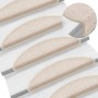 vidaXL Stufenmatten 15 Stk 56x17x3 cm Taupe Halbrund 133882_2