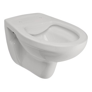 Calmwaters Wand-WC in Manhattan-Grau, spülrandlos, Tiefspüler für moderne Badezimmer.