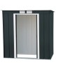 Duramax Metallgerätehaus Pent Roof Eco 6x4 in Anthrazit, Pultdach Gartenhaus