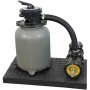 Waterman Sandfilteranlage mit Pumpe und 6-Wege-Ventil für Pools bis 20m³.