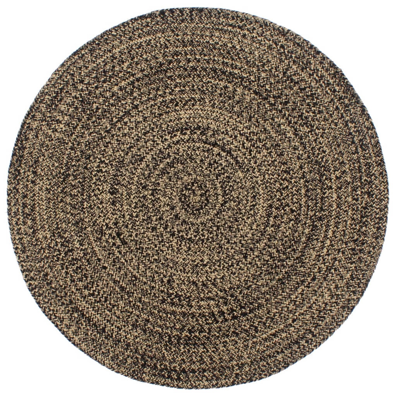 vidaXL Teppich Handgefertigt Jute Schwarz Und Braun 210 Cm 1184049 günstig online kaufen