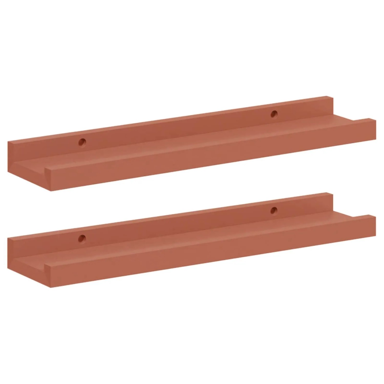 vidaXL Wandregal mit Regal 2 Stk Rot 40 x 9 x 3 cm Holzwerkstoff 42020001